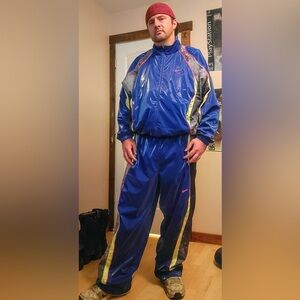 Nike project F.R.O.G. Slick swishy nylon tracksuit XL
